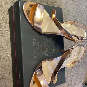 Vince Camuto Costina Rose Gold Heels
